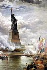 Liberty Canvas Paintings - Unveiling the Statue of Liberty